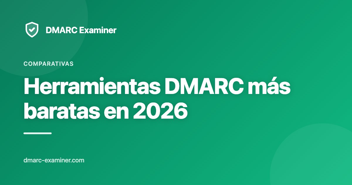 Herramientas DMARC más baratas en 2026