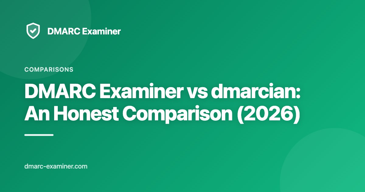 DMARC Examiner vs dmarcian: An Honest Comparison (2026)