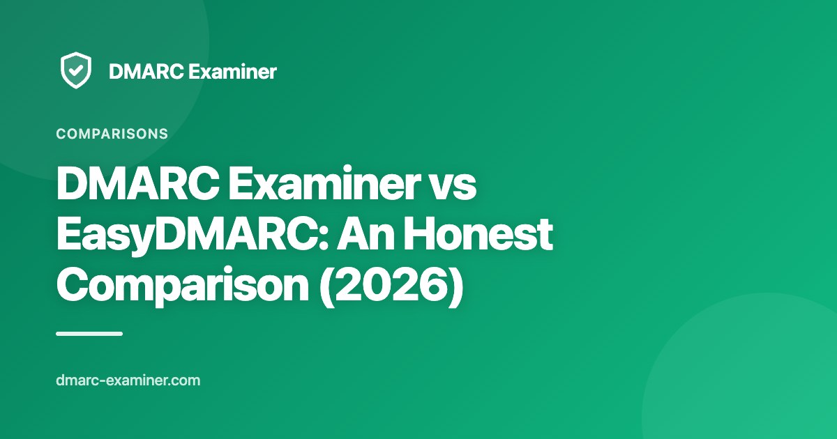 DMARC Examiner vs EasyDMARC: An Honest Comparison (2026)