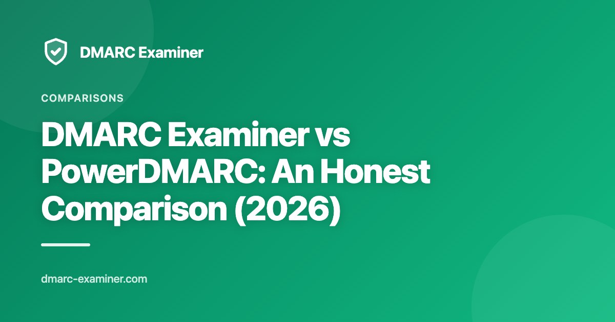 DMARC Examiner vs PowerDMARC: An Honest Comparison (2026)
