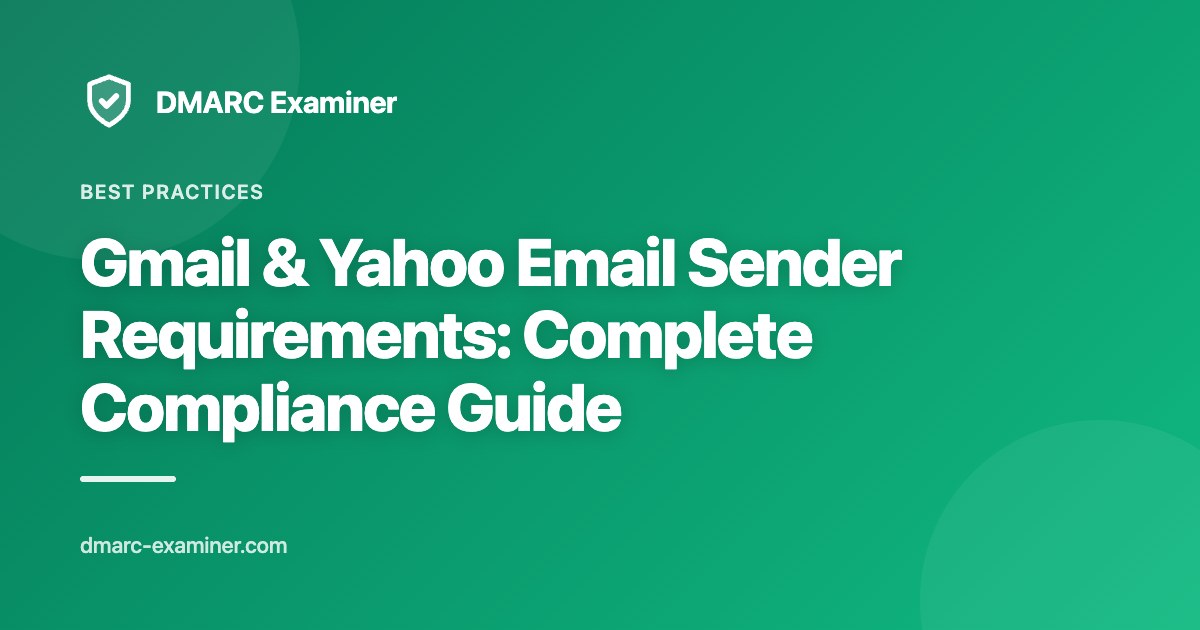 Gmail & Yahoo Email Sender Requirements: Complete Compliance Guide